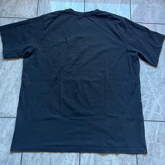 Carhartt Men's Black 100%Cotton Short Sleeve Pocket Crewneck T-Shirt Logo XLT - Picture 3 of 9